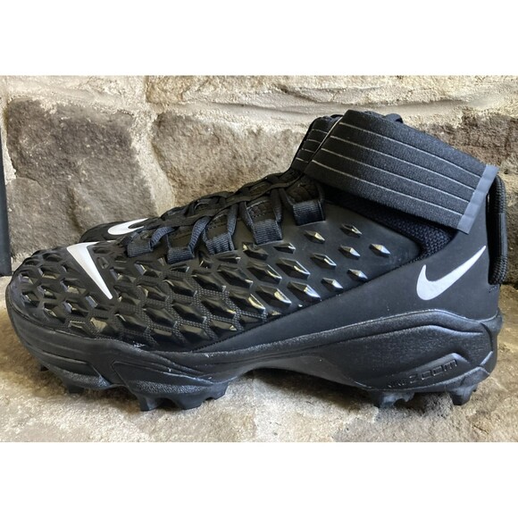 Nike Force Savage Pro 2 Shark Black Football Cleats Men's Size 13.5 WIDE New - Picture 1 of 6